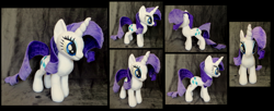 Size: 3525x1437 | Tagged: safe, artist:fireflytwinkletoes, rarity, irl, photo, plushie, solo