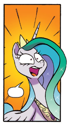 Size: 448x809 | Tagged: safe, artist:jay fosgitt, idw, princess celestia, alicorn, pony, spoiler:comic, comic, cute, cutelestia, exploitable