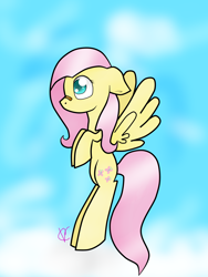 Size: 3000x4000 | Tagged: safe, artist:flutterball, fluttershy, pegasus, pony, bandaid, female, mare, solo