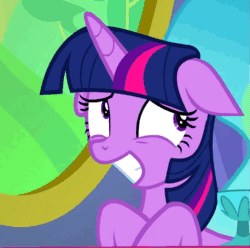 Size: 533x528 | Tagged: safe, screencap, princess celestia, twilight sparkle, twilight sparkle (alicorn), alicorn, pony, no second prances, animated, cropped, cute, female, floppy ears, frown, goblet, grin, mare, nervous, princess celestia's hair, smiling, solo focus, squee, twiabetes, wide eyes
