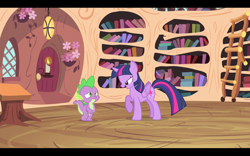 Size: 1680x1050 | Tagged: safe, derpibooru import, screencap, spike, twilight sparkle, twilight sparkle (alicorn), alicorn, dragon, pony, female, lidded eyes, mare, out of context