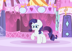 Size: 2780x1953 | Tagged: safe, artist:andreathehedgehog0, rarity, pony, unicorn, open mouth, raised hoof, solo