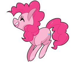 Size: 900x755 | Tagged: safe, artist:ellamred, pinkie pie, earth pony, pony, female, happy, hooves, mare, simple background, solo, transparent background, unshorn fetlocks