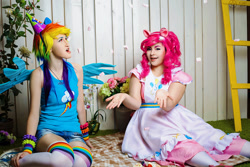Size: 1200x800 | Tagged: safe, artist:kainkido, pinkie pie, human, cosplay, irl, irl human, photo, rianbow dash