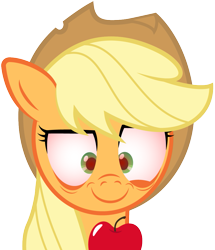 Size: 893x1039 | Tagged: safe, artist:genericdave, applejack, earth pony, pony, female, mare, solo, that pony sure does love apples