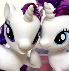 Size: 414x428 | Tagged: safe, rarity, pony, unicorn, brushable, female, horn, self ponidox, toy