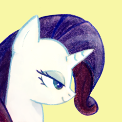 Size: 1536x1536 | Tagged: safe, artist:hageicons, rarity, pony, unicorn, bust, female, portrait, solo