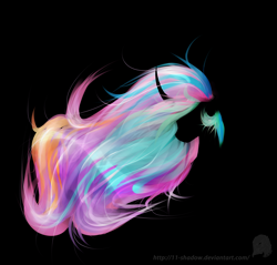 Size: 3141x3000 | Tagged: safe, artist:11-shadow, princess celestia, alicorn, pony, curved horn, minimalist, solo