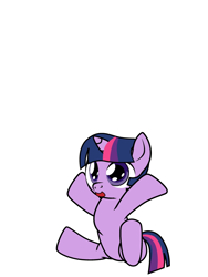 Size: 600x800 | Tagged: safe, artist:dekomaru, derpibooru import, twilight sparkle, ask, cute, filly, incoming hug, open mouth, sitting, smiling, solo, tumblr, tumblr:ask twixie, twiabetes