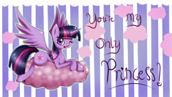 Size: 1920x1080 | Tagged: safe, artist:inky-pinkie, derpibooru import, twilight sparkle, twilight sparkle (alicorn), alicorn, pony, female, mare, solo, valentine, valentine's day