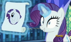 Size: 1079x640 | Tagged: safe, edit, edited screencap, screencap, rarity, pony, unicorn, every little thing she does, crossing the memes, drawing, hypnosis, hypnotized, it begins, meme, rariball, solo