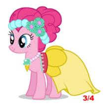 Size: 222x214 | Tagged: safe, pinkie pie, earth pony, pony, official, simple background, solo, vector, white background