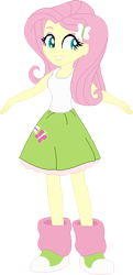 Size: 265x547 | Tagged: safe, artist:ikuntyphoon, artist:selenaede, fluttershy, equestria girls, clothes, female, pink hair, solo