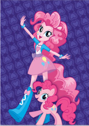 Size: 309x436 | Tagged: safe, pinkie pie, pony, equestria girls, box art, equestria girls plus, human ponidox, official, self ponidox, solo, stock vector