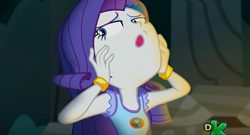 Size: 644x348 | Tagged: safe, screencap, rarity, equestria girls, legend of everfree, faic, solo