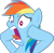 Size: 1600x1571 | Tagged: artist needed, source needed, useless source url, safe, derpibooru import, rainbow dash, pegasus, pony, trade ya, despair, disbelief, sad, shocked, simple background, solo, transparent background, vector