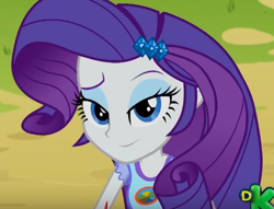 Size: 524x400 | Tagged: safe, screencap, rarity, equestria girls, legend of everfree, cropped, discovery kids, solo