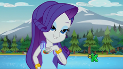 Size: 1280x720 | Tagged: safe, screencap, rarity, equestria girls, legend of everfree, discovery kids, solo