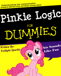 Size: 2048x2564 | Tagged: safe, artist:slb94, pinkie pie, earth pony, pony, book, female, for dummies, mare, pink coat, pink mane