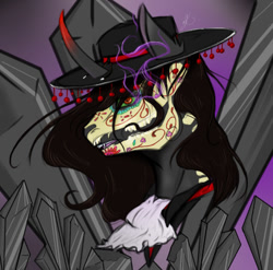 Size: 399x394 | Tagged: safe, derpibooru import, king sombra, pony, unicorn, dia de los muertos, king sombrero, solo, sombrero