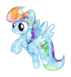 Size: 3471x3717 | Tagged: safe, artist:infinitewarlock, derpibooru import, rainbow dash, crystallized, race swap, simple background, solo, transparent background, vector