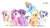 Size: 4945x2774 | Tagged: safe, artist:infinitewarlock, derpibooru import, applejack, fluttershy, pinkie pie, rainbow dash, rarity, twilight sparkle, twilight sparkle (alicorn), alicorn, earth pony, pony, crystallized, mane six, race swap, simple background, transparent background, vector