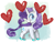 Size: 1103x835 | Tagged: safe, artist:lavendire, rarity, pony, unicorn, heart, solo, unshorn fetlocks