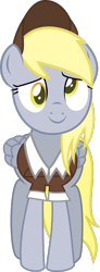 Size: 307x837 | Tagged: safe, artist:crystalmagic6, derpy hooves, pegasus, pony, between dark and dawn, derp, full body, hat, inkscape, mail, mailmare, mailpony, simple background, solo, transparent background, vector