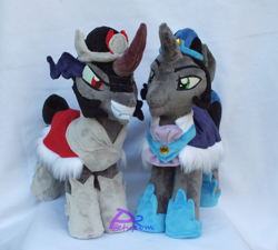 Size: 3504x3156 | Tagged: safe, artist:kiashone, derpibooru import, king sombra, pony, unicorn, duality, good king sombra, irl, photo, plushie