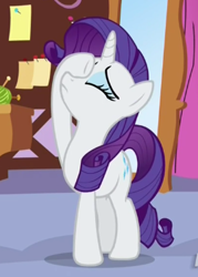 Size: 270x378 | Tagged: safe, screencap, rarity, pony, unicorn, ppov, cropped, female, mare, marshmelodrama, solo