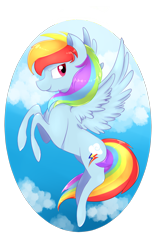 Size: 1461x2330 | Tagged: safe, artist:ximsketchs, derpibooru import, rainbow dash, pegasus, pony, cloud, female, mare, simple background, sky, smiling, solo, transparent background