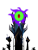 Size: 2114x2796 | Tagged: dead source, safe, artist:thenarffy, derpibooru import, king sombra, pony, unicorn, colored sclera, crystal, crystal empire, dark crystal, eye of sauron, green sclera, lord of the rings, sauron, simple background, transparent background