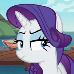 Size: 275x275 | Tagged: safe, screencap, rarity, pony, unicorn, ppov, cropped, female, mare, reaction image, solo