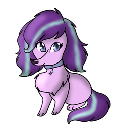 Size: 1254x1377 | Tagged: safe, artist:mar8le-s0da, starlight glimmer, dog, pony, unicorn, collar, dogified, simple background, solo, species swap, transparent background