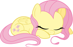 Size: 1305x837 | Tagged: safe, artist:strawberrythefox1452, fluttershy, pegasus, pony, cute, daaaaaaaaaaaw, hnnng, shyabetes, simple background, sleeping, solo, transparent background, vector, weapons-grade cute