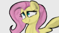 Size: 1366x768 | Tagged: safe, artist:ellycooarts, fluttershy, pegasus, pony, female, mare, pink mane, solo, yellow coat