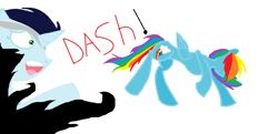 Size: 1024x496 | Tagged: artist needed, safe, derpibooru import, rainbow dash, soarin', pegasus, pony, fanfic:piercing the heavens, dream, fanfic art