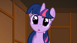 Size: 1366x768 | Tagged: safe, derpibooru import, screencap, twilight sparkle, unicorn twilight, unicorn, the show stoppers, solo