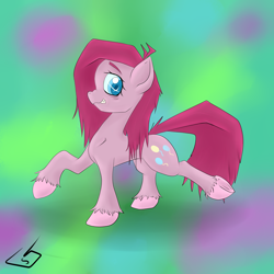 Size: 4000x4000 | Tagged: safe, artist:billysan727, pinkie pie, earth pony, pony, absurd resolution, pinkamena diane pie, solo, unshorn fetlocks