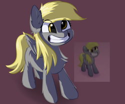 Size: 1300x1080 | Tagged: safe, artist:oblique, screencap, derpy hooves, pegasus, pony, my little pony: the movie, cheek fluff, chest fluff, cute, derpabetes, ear fluff, eye clipping through hair, female, fluffy, leg fluff, mare, scene interpretation, screencap reference, simple background, smiling, solo