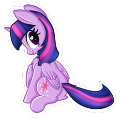 Size: 2047x2000 | Tagged: safe, artist:shyshyoctavia, derpibooru import, twilight sparkle, twilight sparkle (alicorn), alicorn, pony, chest fluff, cute, female, heart eyes, mare, solo, twiabetes, wingding eyes