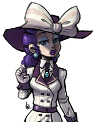 Size: 585x750 | Tagged: safe, artist:theartrix, rarity, human, ppov, clothes, costume, humanized, raristocrat, rose dewitt bukater, simple background, solo, titanic, transparent background