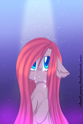 Size: 1000x1500 | Tagged: safe, artist:gnidagovnida, pinkie pie, earth pony, pony, crying, cute, cuteamena, pinkamena diane pie, sad, solo