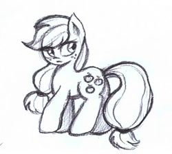 Size: 400x358 | Tagged: safe, artist:golden-redhead, applejack, earth pony, pony, female, freckles, mare, solo