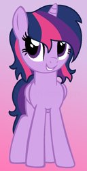 Size: 578x1132 | Tagged: safe, artist:monkfishyadopts, derpibooru import, twilight sparkle, alternate hairstyle, ms paint, solo