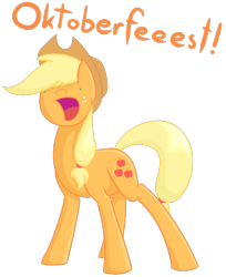 Size: 706x866 | Tagged: safe, artist:themeraldthunder, applejack, earth pony, pony, female, mare, oktoberfest, solo