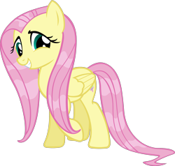 Size: 3000x2851 | Tagged: safe, artist:doctor-g, fluttershy, pegasus, pony, simple background, solo, transparent background, vector, wet mane