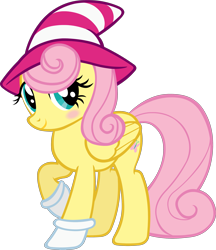 Size: 2587x3000 | Tagged: safe, artist:doctor-g, fluttershy, cosplay, paper mario, paper mario: the thousand year door, simple background, solo, super mario bros., transparent background, vector, vivian