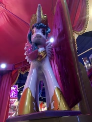 Size: 3024x4032 | Tagged: safe, princess celestia, alicorn, pony, female, horn, irl, mare, multicolored mane, photo, solo, white coat