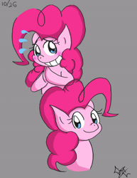 Size: 2550x3300 | Tagged: safe, artist:gc-theroseking, pinkie pie, earth pony, pony, female, mare, pink coat, pink mane, solo, sweat